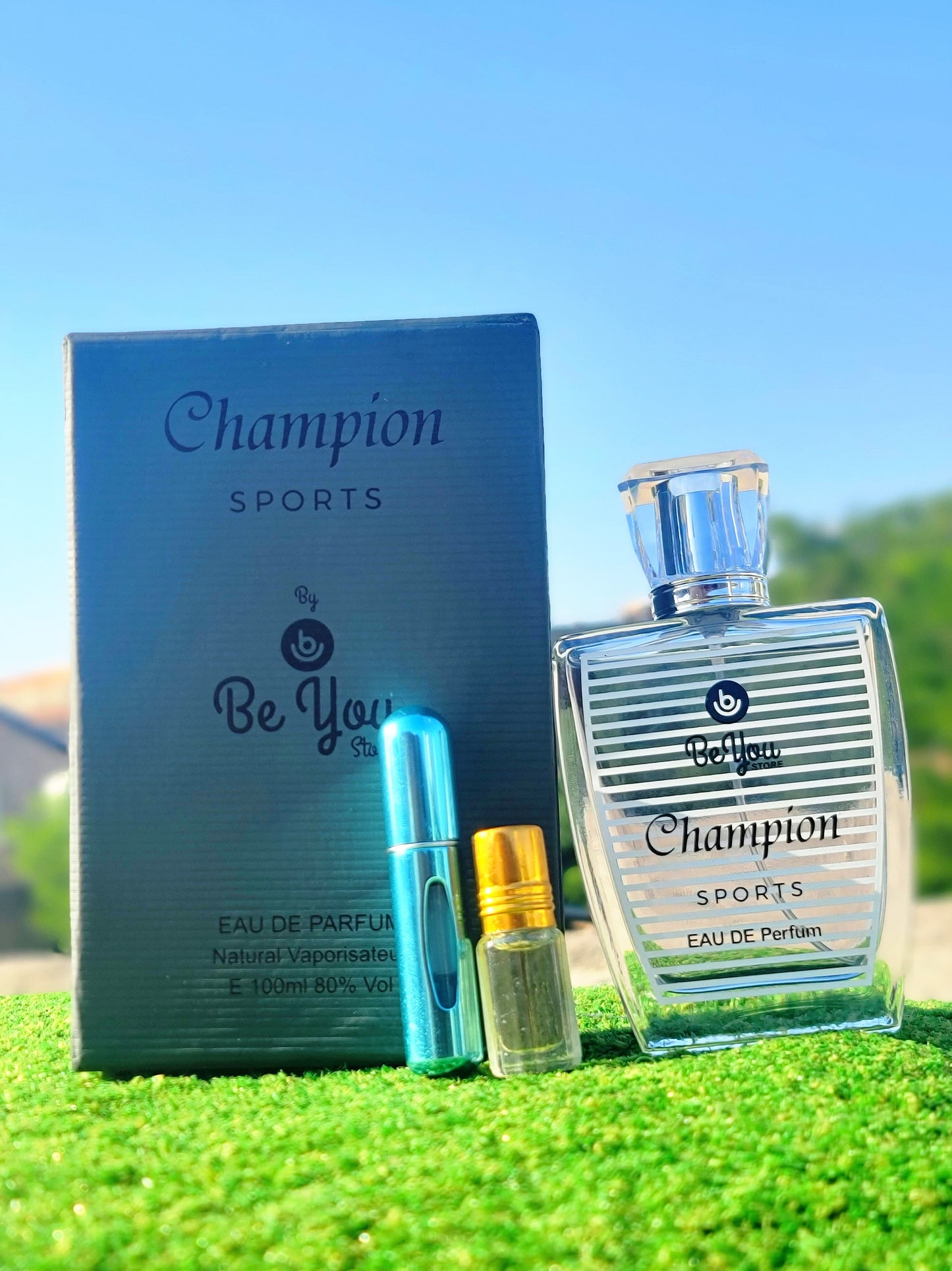 3 in 1 Champion Sports with 1 refiller and 3 ml attar - BeYou Store