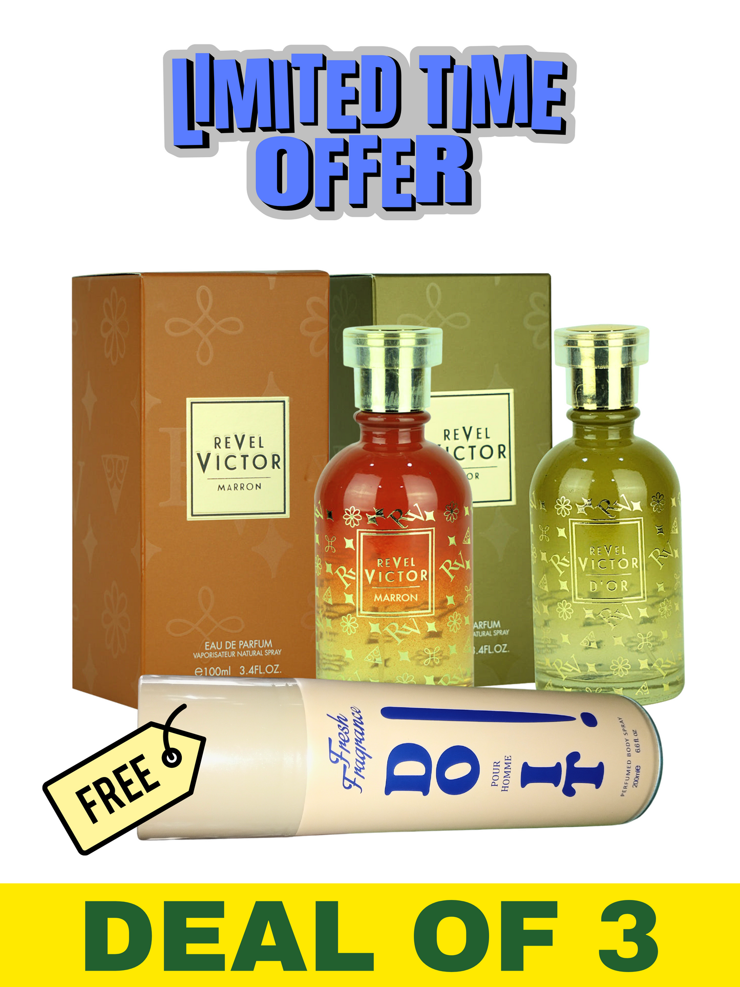 3 IN 1 DEAL | VICTOR D'OR + VICTOR MARRON + BODY SPRAY(200ML)