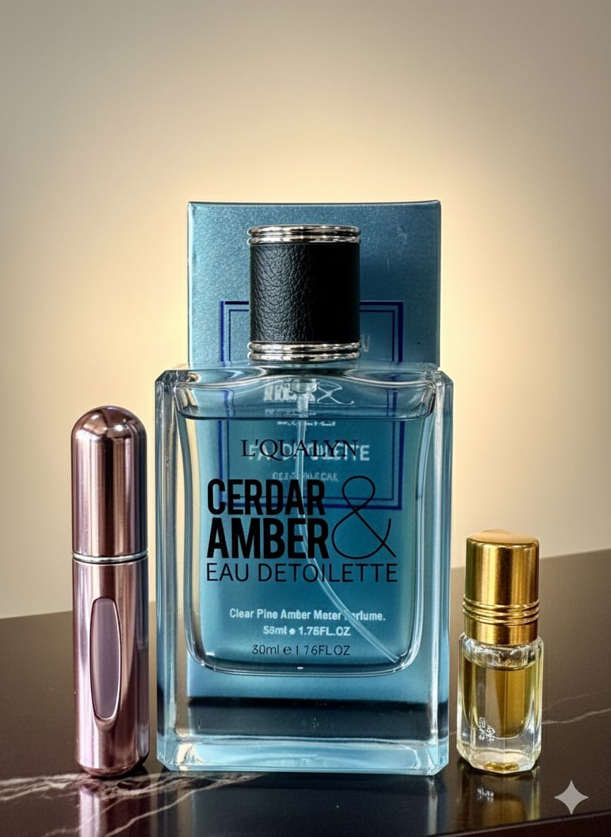 CEADER AMBER + REFILLER AND ATTAR 🎁