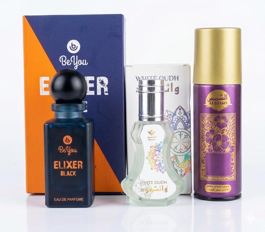 Elixer Blue | Free White Oud & Body Spray.