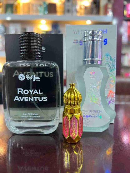 Royal Aventus Perfume + White Oud Perfume + Premium Attar Exclusive Luxury Deal