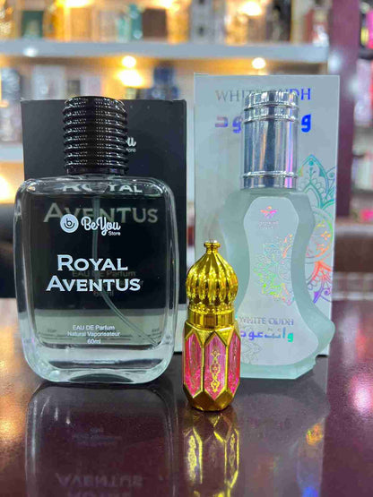 Royal Aventus Perfume + White Oud Perfume + Premium Attar Exclusive Luxury Deal
