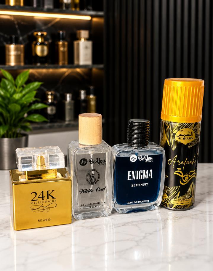 Eid Promotional Offer| White Oud, Enigma, 24K, Body Spray.